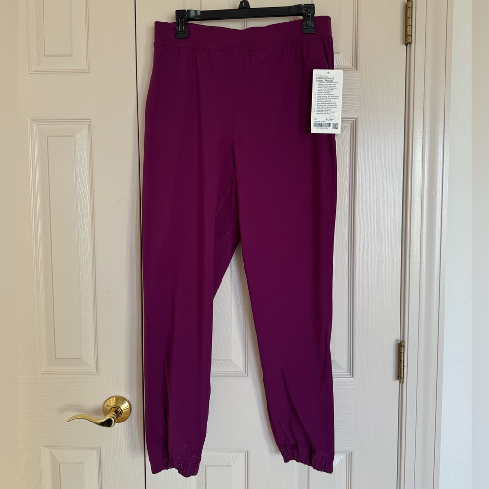 Lululemon Adapted State Jogger Full Length In CHILLED GRAPE SZ 10 NWT $128.
